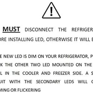 W10515058 Quality Replacement Ceiling LED For Various Refrigerator AP6022534, PS11755867