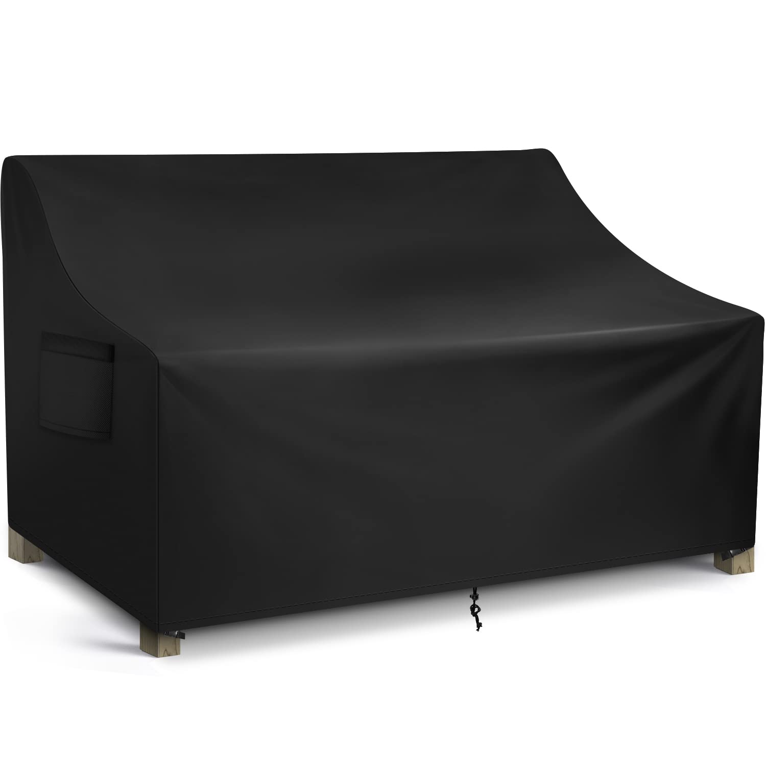 WLEAFJ Patio Sofa Cover Waterproof, Outdoor Loveseat Cover, Heavy Duty Outdoor Couch Cover, Large Lawn Patio Furniture Covers with Air Vent, 54’’ W x 37’’ D x 35’’ H