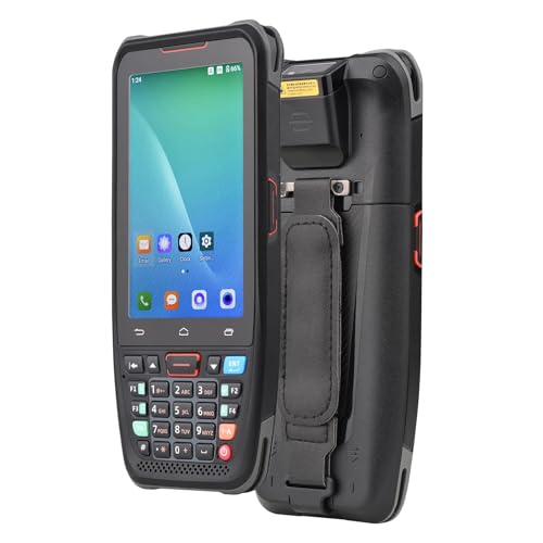 BISOFICE Handheld POS Android 10.0 PDA Terminal 1D/2D/QR Barcode Scanner Support 2/3/4G WiFi BT Communication with 4.0 Inch Touchscreen for Supermarket Restaurant Warehouse Retail Inventory Logistics