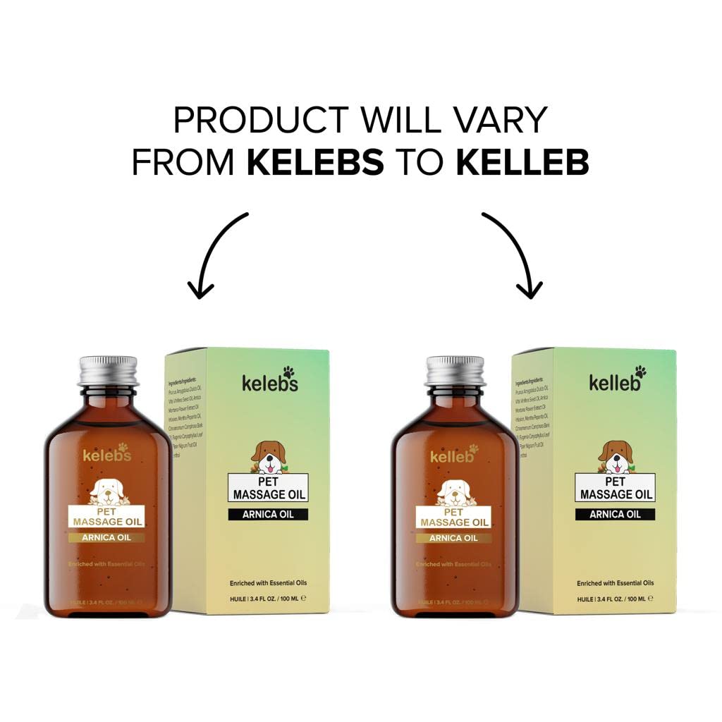 Kelebs Dog Joint Supplement Massage Oil | Pain Relief for Dogs | Dog Hip and Joint Supplement | Dog Arthritis Pain Relief | Active & Senior Dog Supplements | Organic Blend Essential Oils with Arnica