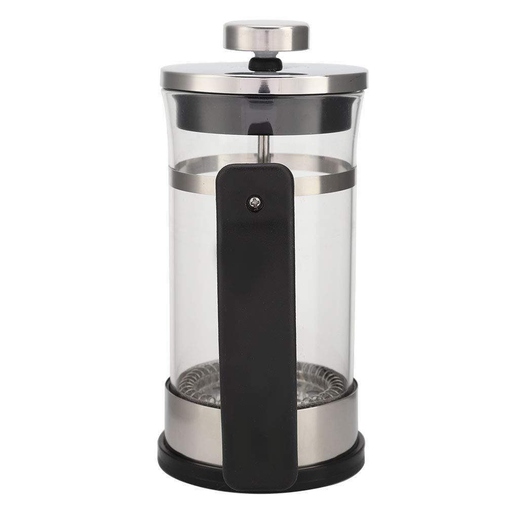 French Press Stainless Steel Espresso Maker, Plunger Coffee Maker, Espresso and Tea Maker with Filter, French Press Coffee Machine 11 x 7.2 x16.3cm