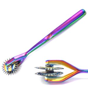 aaprotools wartenberg neuro pinwheel stainless steel 2 head diagnostic instrument pin wheel - strong pinwheel(rainbow color)