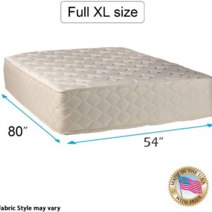 DS USA Highlight Luxury Firm Full XL Size Mattress Only with Mattress Cover Protector Included - Fully Assembled, Innerspring Coils, Premium Edge Guards, Longlasting Comfort