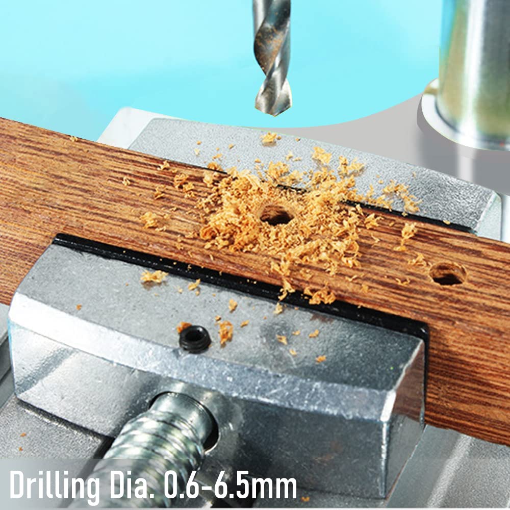 Mini Bench Drill Press, 340W Portable Drill Workbench, Light-Duty DIY Craft Drilling Repair Tool Expanding Drilling Machine Pressed-in Chuck 1-10mm