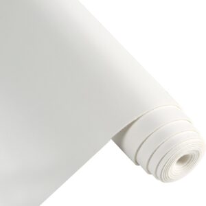 ramya smooth solid color white faux leather sheets 1rolls 12"x 53" (30cm x 135cm),faux leather is great for handmade diy craft projects, bows,leather earrings (white)