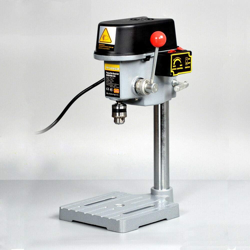 Mini Bench Drill Press, 340W Portable Drill Workbench, Light-Duty DIY Craft Drilling Repair Tool Expanding Drilling Machine Pressed-in Chuck 1-10mm