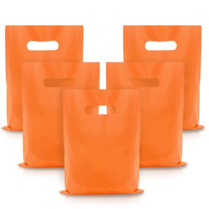 40pcs orange plastic gift bags candy bags die cut plastic bags are sturdy party assorted plastic bag gift bag