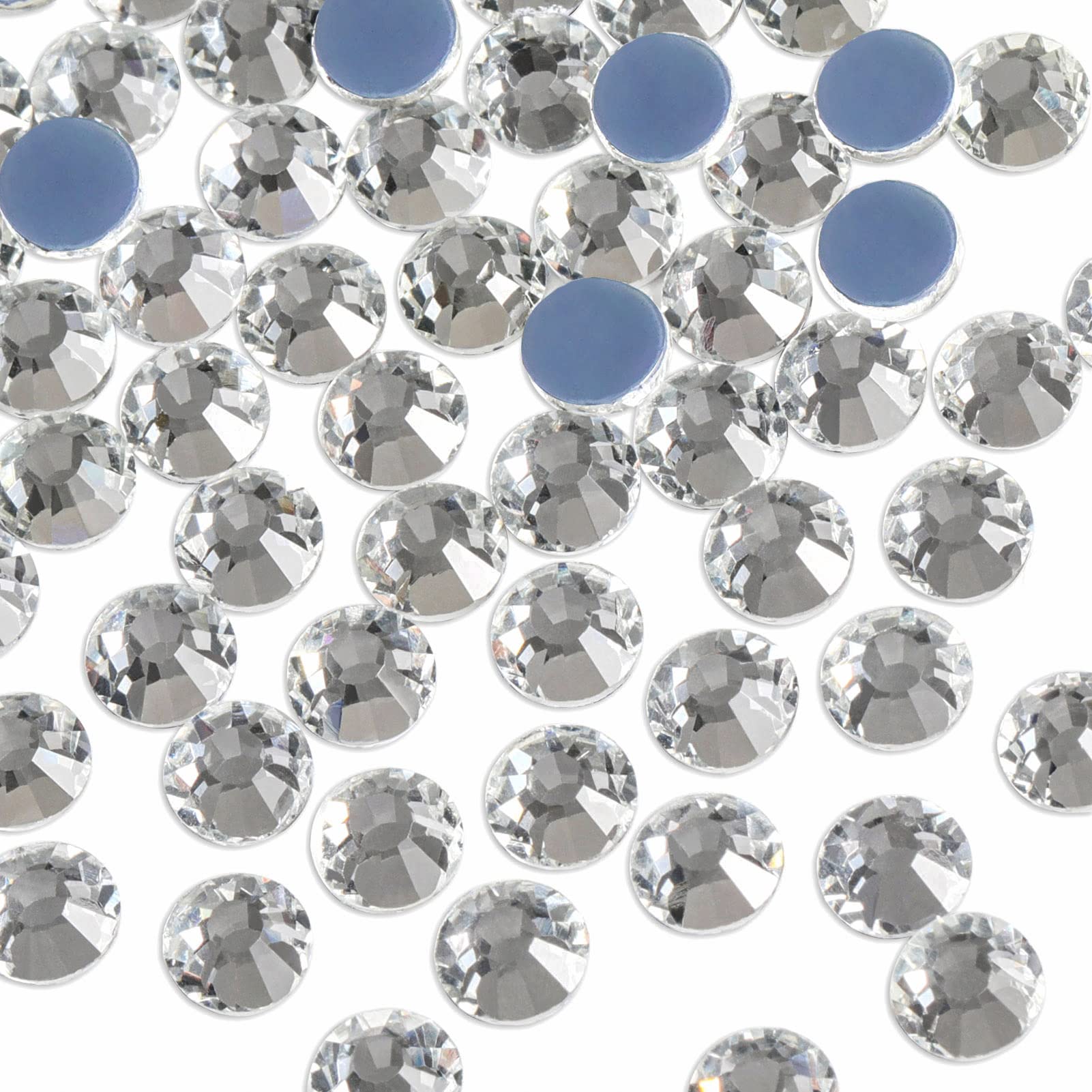 Beadsland Hotfix Rhinestones, 1440pcs Flatback Crystal Rhinestones for Crafts Clothes DIY Decoration, Crystal, SS20, 4.6-4.8mm