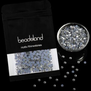 Beadsland Hotfix Rhinestones, 1440pcs Flatback Crystal Rhinestones for Crafts Clothes DIY Decoration, Crystal, SS20, 4.6-4.8mm