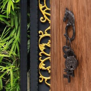 BRASSTAR Cast Iron Horse Head Single Wall Coat Hook Hanging for Coats, Bags, Hats, Towels, Keys, Rustic Retro Home Decorative Gift TQGJPT269