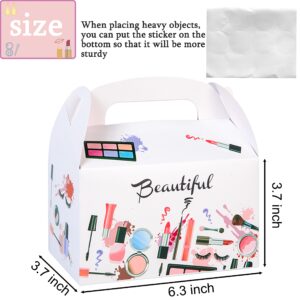 C L cooper life 24pcs Spa Day Makeup Treat Boxes Makeup Party Favor Goodie Gift Boxes for Female Bridal Shower Bachelorette Salon Cosmetics Themed Birthday Party