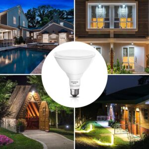 Gonhom Par38 led Flood Lights Outdoor Light Bulb 2 Pack,Dimmable 5000K Daylight 1800LM,20W Replace up to 200W,Outdoor Flood Light Bulbs for Backyard,Garage,Porch,Garden