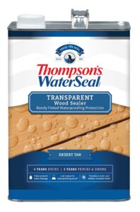 thompson’s waterseal transparent waterproofing wood stain and sealer, desert tan, 1 gallon