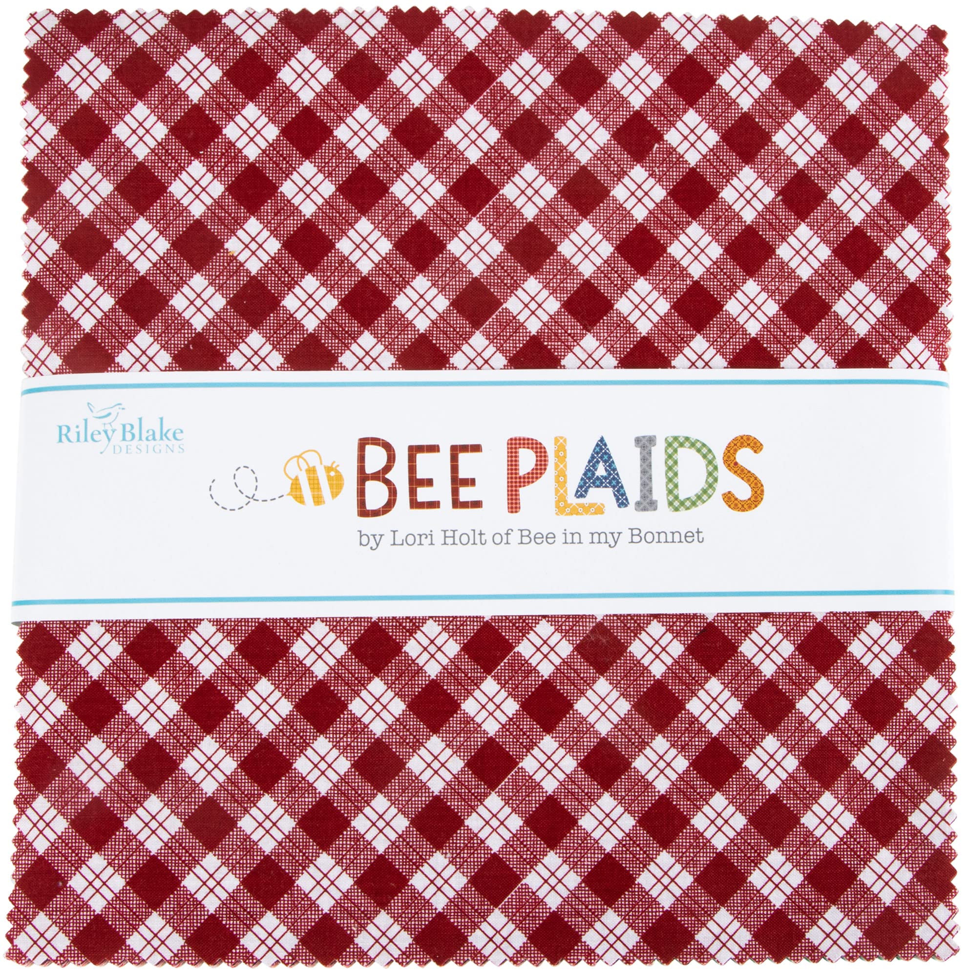 Lori Holt Bee Plaids 10" Stacker 42 10-inch Squares Layer Cake Riley Blake Designs 10-12020-42