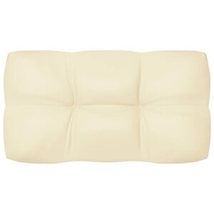 vidaXL Garden Pallet Sofa Cushions 7 pcs Set - Durable Outdoor Seat and Back Cushions with Wear-Resistant Fabric Upholstery - Cream Color