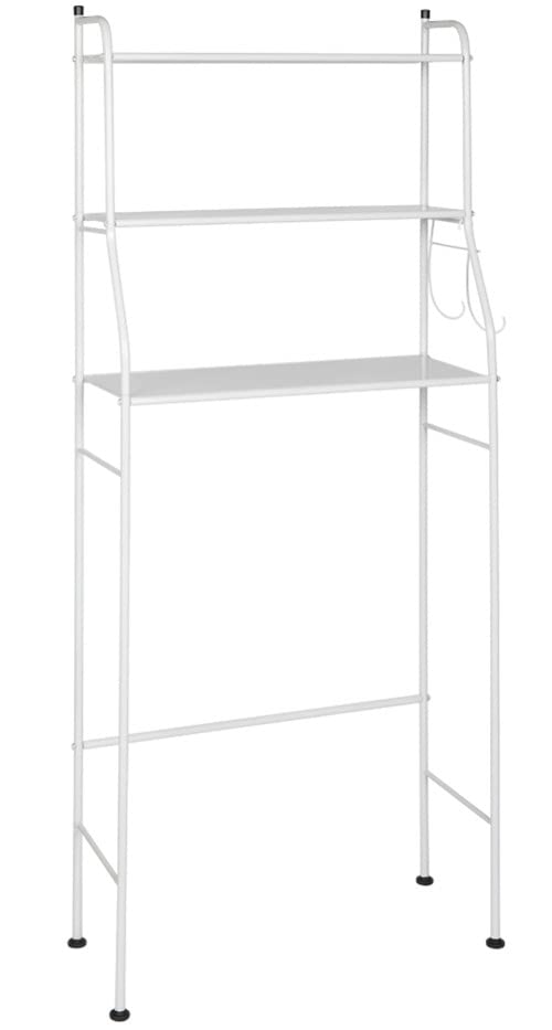 be current Over-The-Toilet Storage Rack, 3-Tier Bathroom Organizer Shelf, Freestanding Space Saver Toilet Stands, 3-Shelf Over The Cabinet Tower White