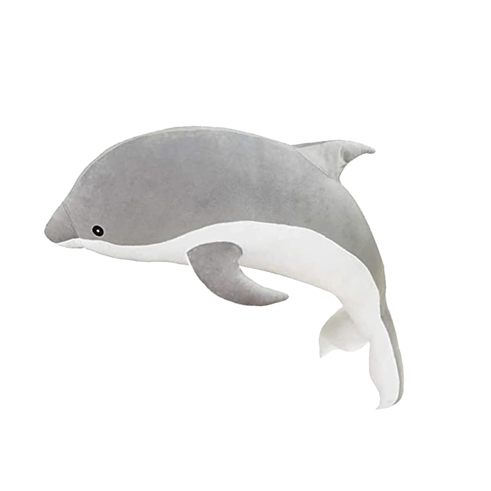 Dolphin Stuffed Animals Plush Pillow Super Soft Sea Animal Plush Toys Dolls for Boys Girls Sleeping Cushion Gift (50cm/19.68in, Grey)