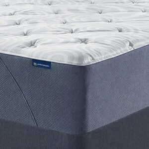 Serta Perfect Sleeper 11 Inch Full Gel Memory Foam Hybrid Mattress, Medium, USA Built, 100-Night Trial, CertiPUR-US Certified - Tranquil Wave,White and Light Blue