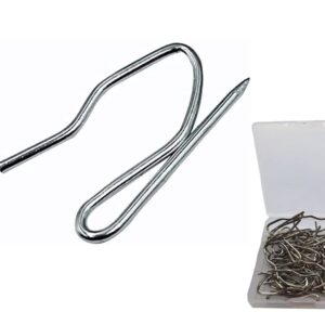 LKERLAN Heavy-Duty Offset Pin-On Drapery Hooks, 28 Hooks per Pack (28)