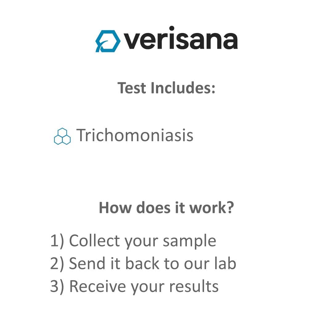 Trichomoniasis Test for Men & Women – Discrete, Private & CLIA-Certified Laboratory Analysis – Home Testing Kit – Verisana