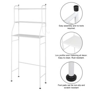 be current Over-The-Toilet Storage Rack, 3-Tier Bathroom Organizer Shelf, Freestanding Space Saver Toilet Stands, 3-Shelf Over The Cabinet Tower White