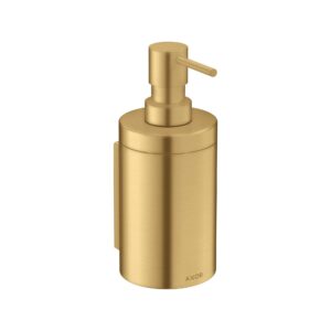 axor universal circular modern bath and kitchen sink soap dispenser in brushed gold optic, 42810250