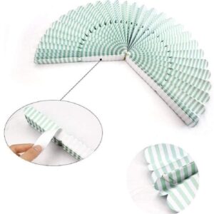 Aiminjey Hanging Paper Fans Party Set, Round Paper Fans Party Decoration, Set of 8 Decorative Paper Fan Flowers for Birthday Baby Boy Shower Graduation Wedding Classroom Décor (Spring)