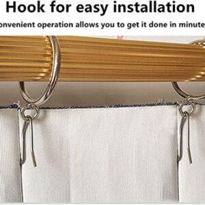 LKERLAN Heavy-Duty Offset Pin-On Drapery Hooks, 28 Hooks per Pack (28)