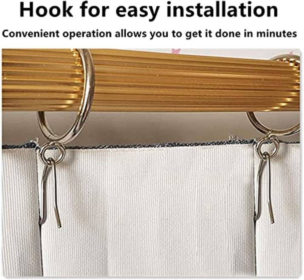 LKERLAN Heavy-Duty Offset Pin-On Drapery Hooks, 28 Hooks per Pack (28)