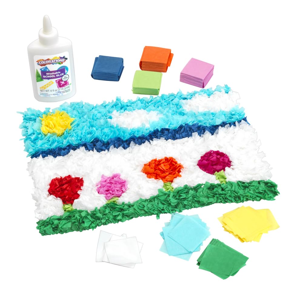 Colorations® Mini Tissue Squares – 10 Colors, 5,000 Pieces