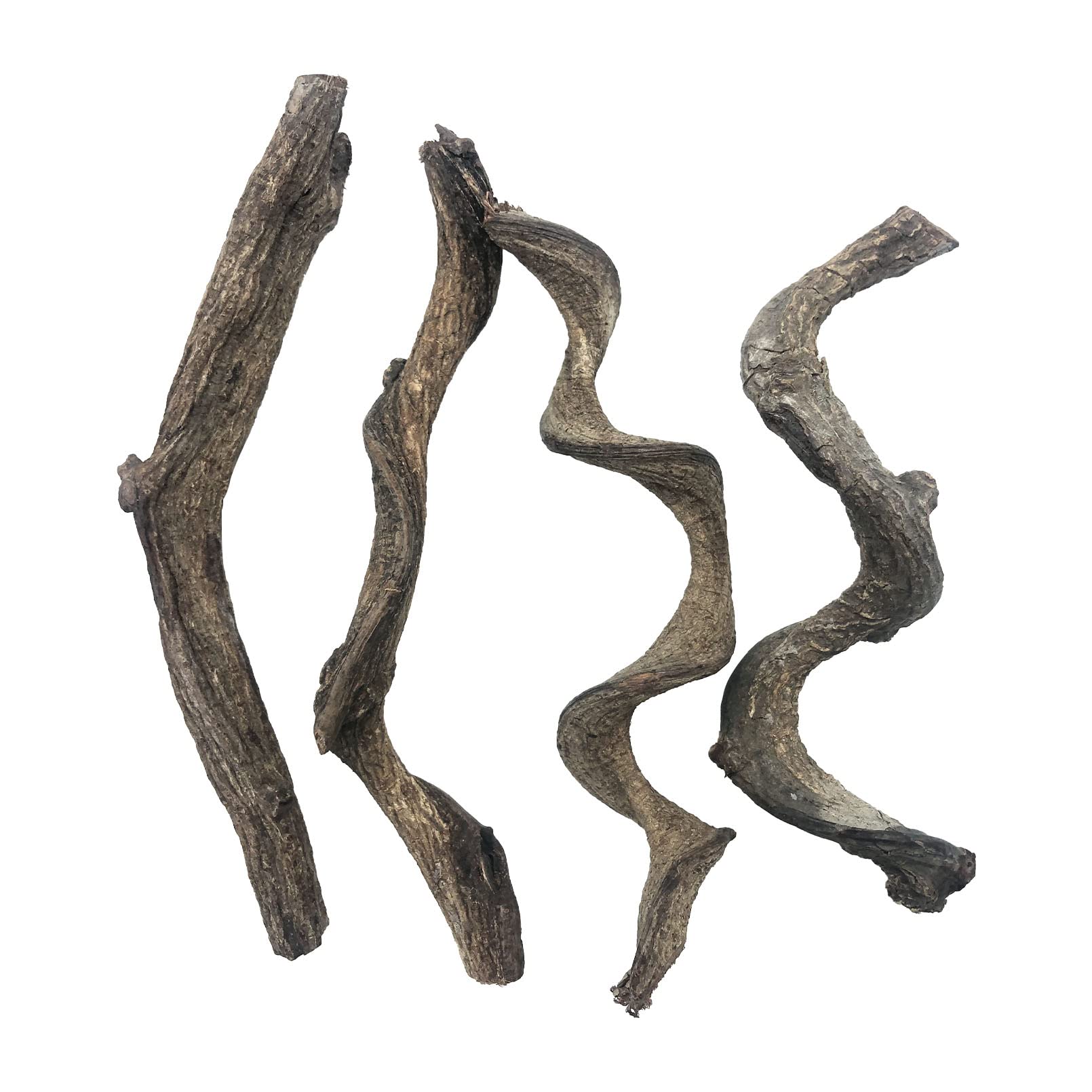 Reptile Decor Natural Forest Branch Terrarium Habitat Driftwood Decoration Lizard Climbing Tree Branch for Bearded Dragon Gecko Snake Frog Chameleon Spider 4PCS