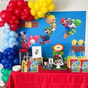 16PCS Party Gift Bags for Super Bros Birthday Party Supplies, Party Favor Bags for Bro Cartoon Birthday Party Supplies, Goody Candy Treat Bags for Super Bros Party Favors Decor Super Bros Themed