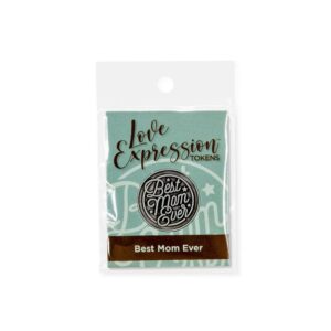 Best Mom Ever Love Expression Coin, Pocket Keepsake Gifts of Appreciation for Mothers Day, Birthday & Special Occasion Distance Gifts, Tokens of Appreciation for Family