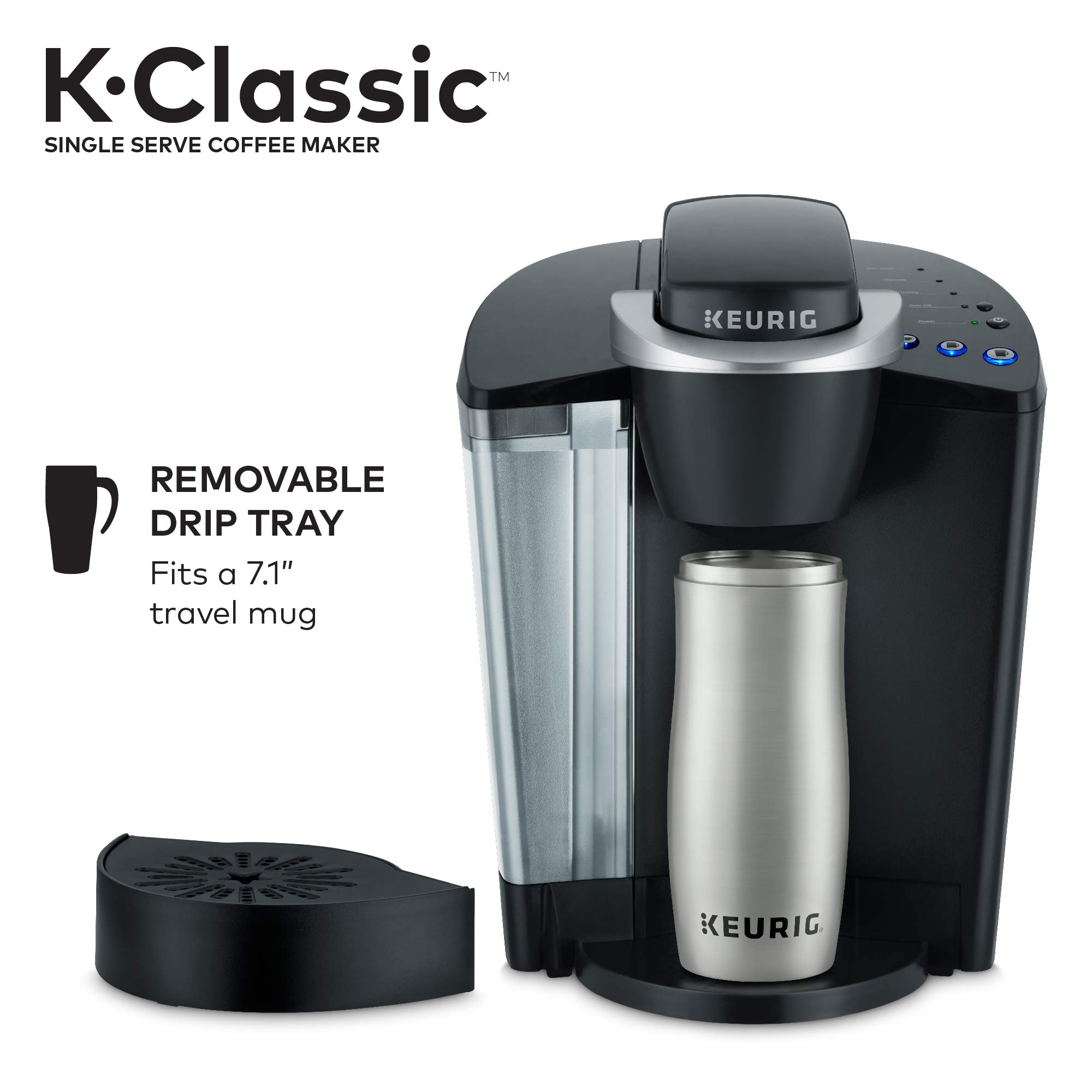 Keurig K-Classic Single Serve Coffee Maker with Keurig Entertainers' Collection Variety Pack, 40 K-Cup Pods