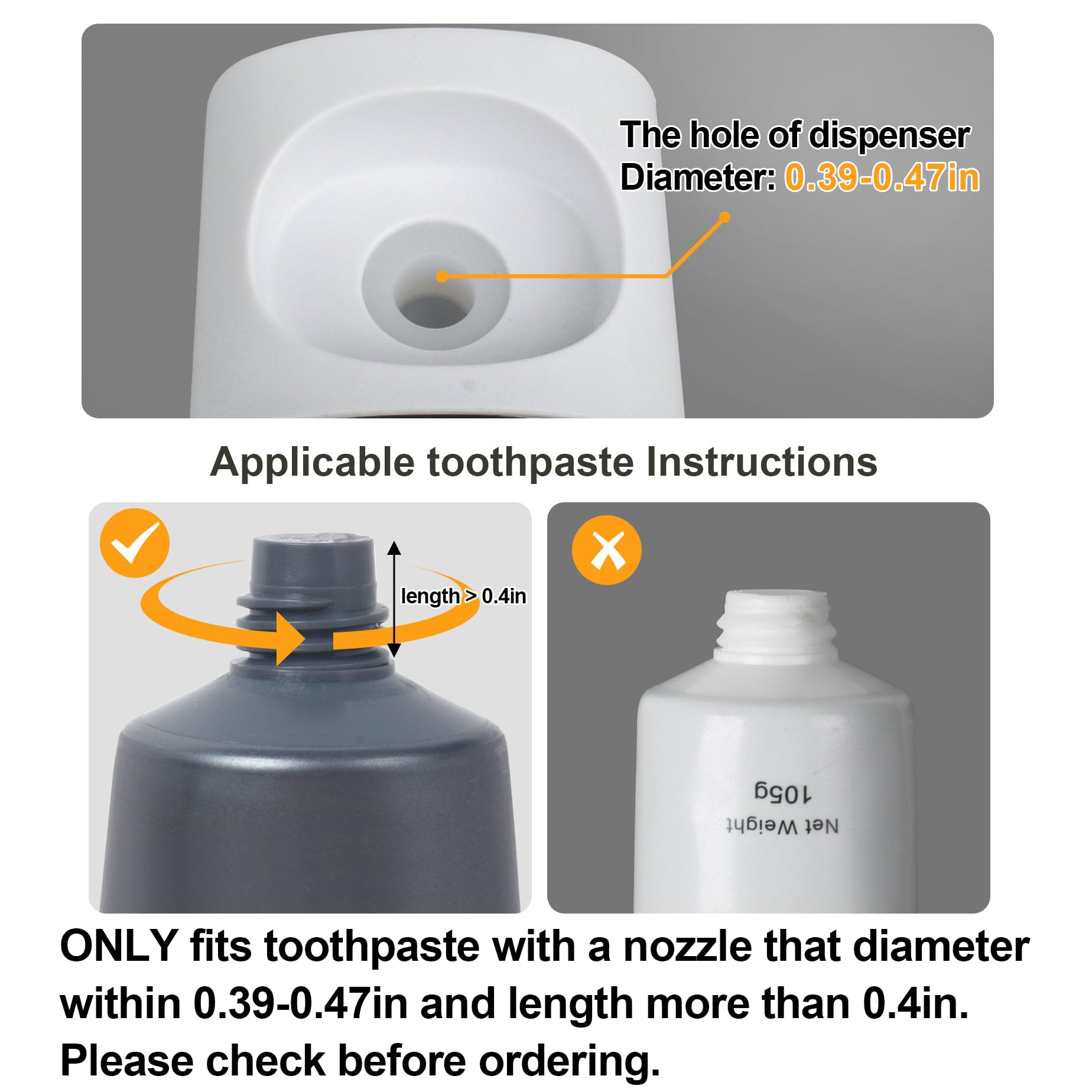 iHave Toothbrush Holder Wall Mounted with Toothpaste Dispenser - Easy to Install, Sturdy, and Stylish Bathroom Decor & Bathroom Accessories