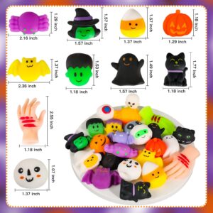 MGparty 48pcs Halloween Squishies Toys for Kids Halloween Party Favors Halloween Goodie Bag Fillers Prizes Halloween Decorations Stress Relief Favor Toys for Kids