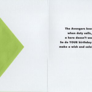 Avengers Assemble! Iron Man, Captain America, Thor and Hulk Happy Birthday Card