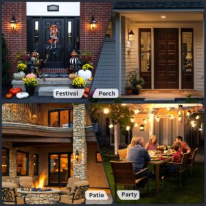 【Upgraded Flame】Morsatie LED Flame Light Bulbs, 4 Modes Flickering Light Bulbs with Gravity Sensor, E26 Fire Light Bulb for Halloween, Christmas, Party, Porch, Patio, Indoor Outdoor Decoration-2 Pack