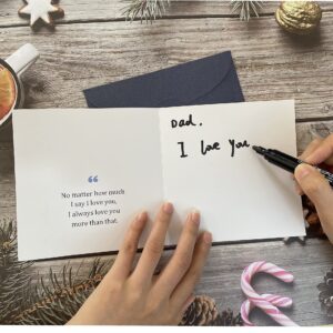 Misaria Special Father's Day Card,Birthday Card for Father from Daughter Son,Sentimental Card for Dad,Thank You Dad,Love You My Whole Life,MS-FQK1-1