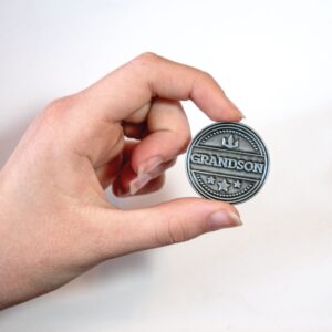 Grandson Love Expression Coin, Pocket Keepsake Gifts of Appreciation for Boys from Grandparents, Birthday & Special Occasion Distance Gifts, Tokens of Appreciation for Family