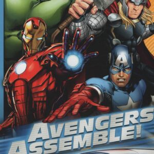 Avengers Assemble! Iron Man, Captain America, Thor and Hulk Happy Birthday Card