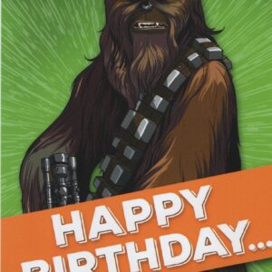 Expressions by Hallmark Star Wars Chewbacca Happy Birthday Card