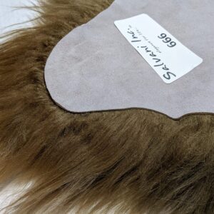 Home Collezione by Salvani Sheepskin Rug Throw Genuine Icelandic (Frosted Brown Curly)