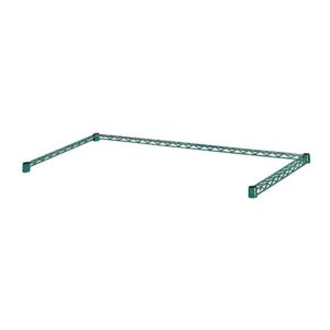 quantum storage systems 1836fp wire frame, 36" w x 18" d, carbon steel, epoxy coated, green, nsf