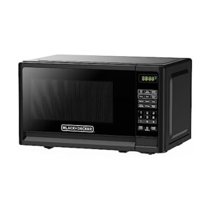 BLACK+DECKER 0.7 Cu. Ft. 700 Watts Countertop Compact Microwave Oven with LED Lighting, Child Lock