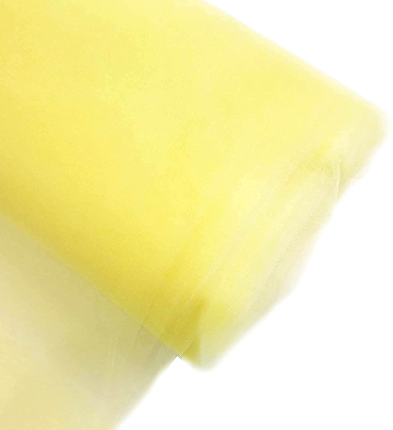 Premium Tulle Fabric by Bolt 54" x 40 Yards Decoration DIY Wedding Bridal Party (Yellow)