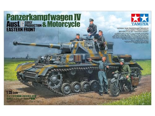 Tamiya 25209 1:35 DT. PzKpfw.IV Ausf.G m. Krad Ost F. - Model Making kit, Plastic kit, Assembly kit, Tank kit