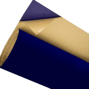 LEMGUBKP Self Adhesive Velvet Felt Fabric, Velvet Drawer Liner, DIY Velvet Fabric for Art & Crafts, Jewelry Box Felt Liner, Solid Color Felt 17.7" x 118"(Blue)