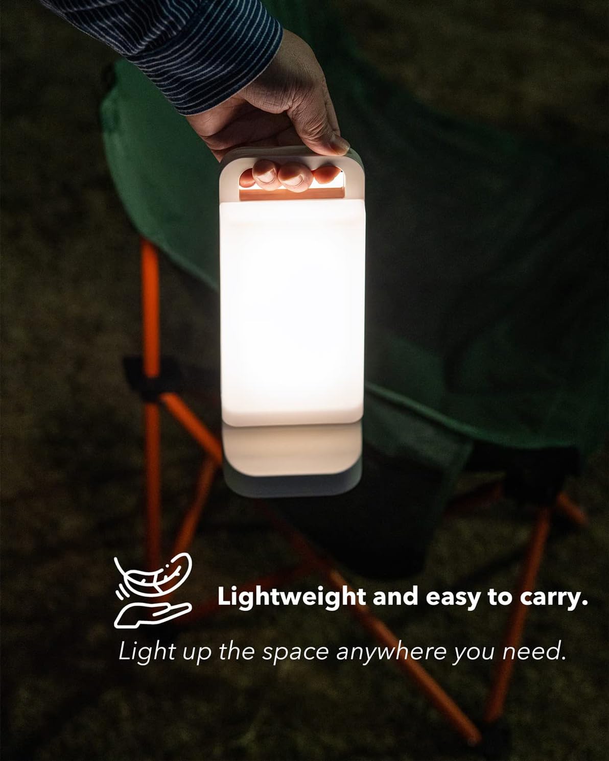 Lepwings Camping Lantern, solar Lanterns, 4400mAh Rechargeable Light 2-in-1 Dimmable Outdoor Waterproof Gear with USB Charging – lanterns for power outages Hurricane, Hiking, Fish, Emergency, and Home