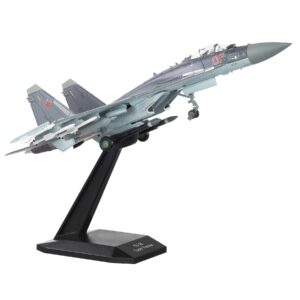 hanghang 1/100 scale su-35 attack plane metal fighter military model fairchild republic diecast plane model for commemorate collection or gifts, purple